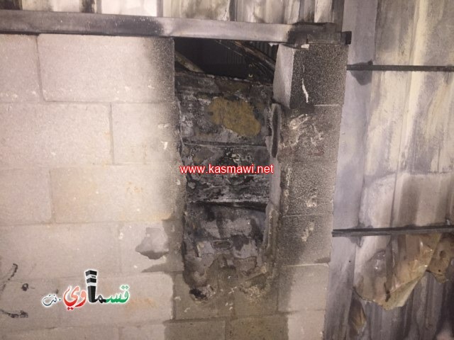    كفرقاسم : عمل تخريبي وهدم جدار وحرق ثلاثة سيارات وبلطفا من الله لم تقع إصابات 